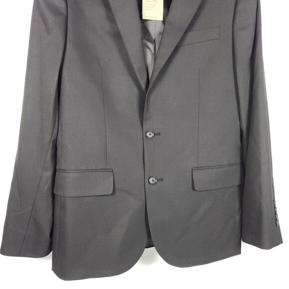 Men's Standard Fit Suit Jacket - Goodfellow & Co Black 36R NWT - Picture 3 of 7
